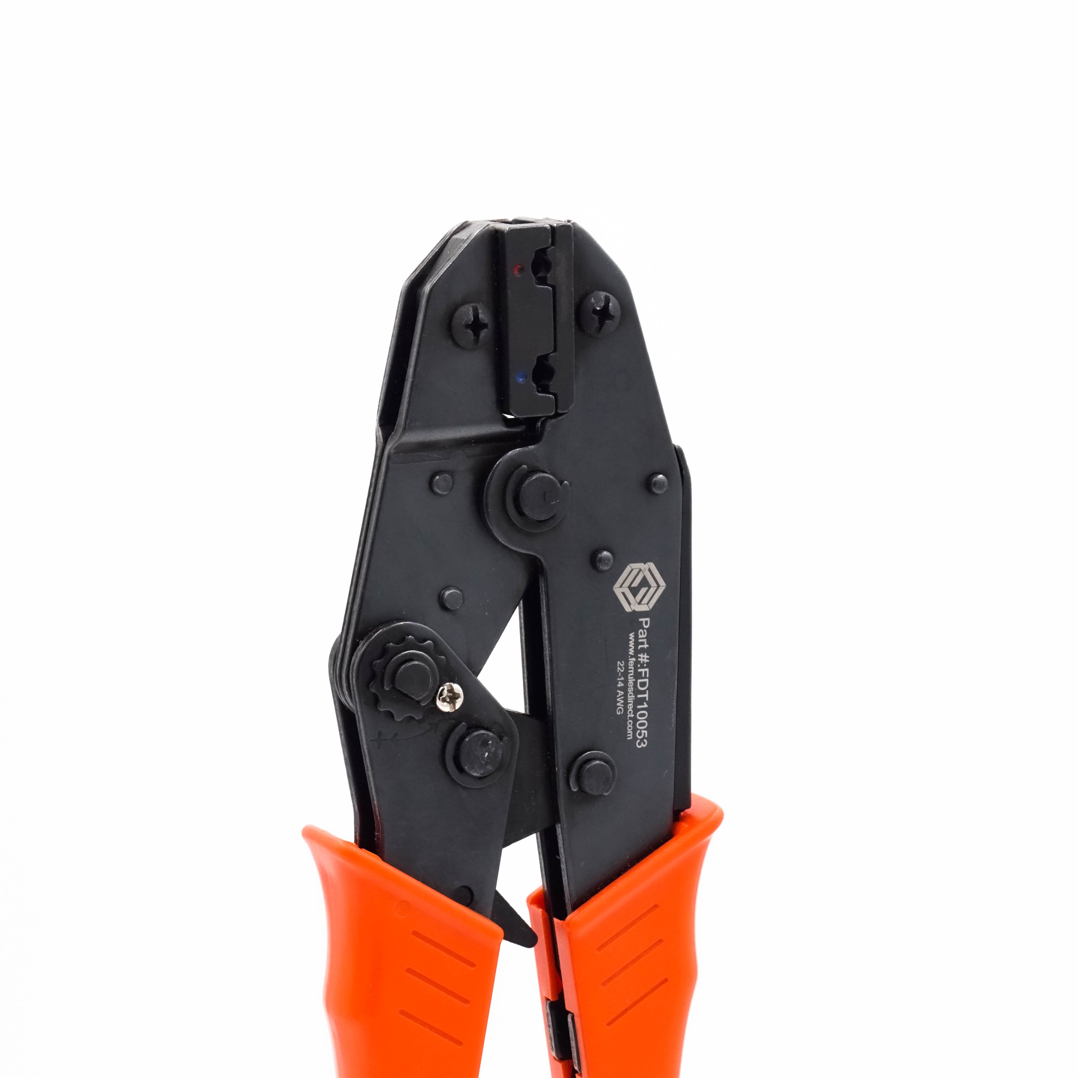 FDT10053 - 22 a 14 AWG Insulated Flag Terminal Herramienta de crimpado, Ratcheting, 1 pieza