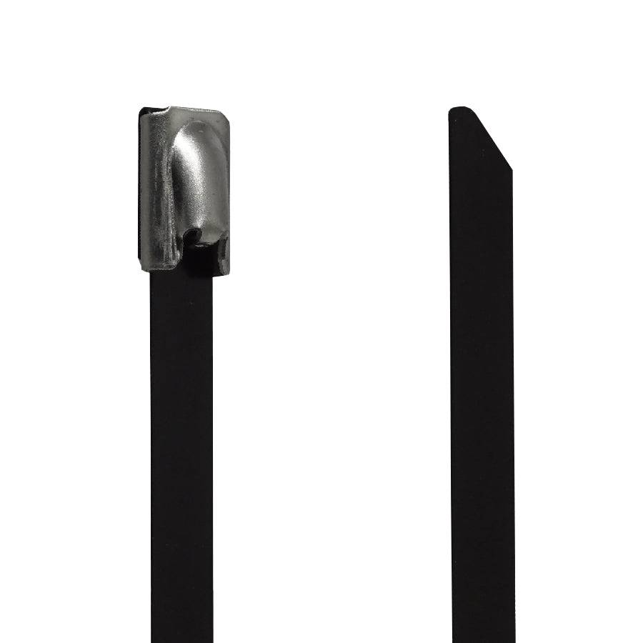 PVC304-46100 - 4" Standard PVC Coated Stainless Steel Cable Ties, 200lb Tensile Strength, 304 Grade, 50-Pack