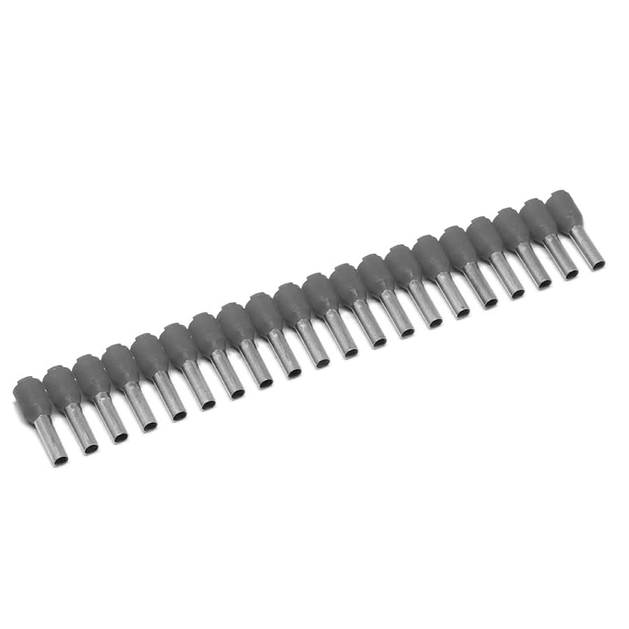 ST25008 - 14 AWG Strips of Insulated Wire Ferrules, 8mm Pin, 500 Pieces