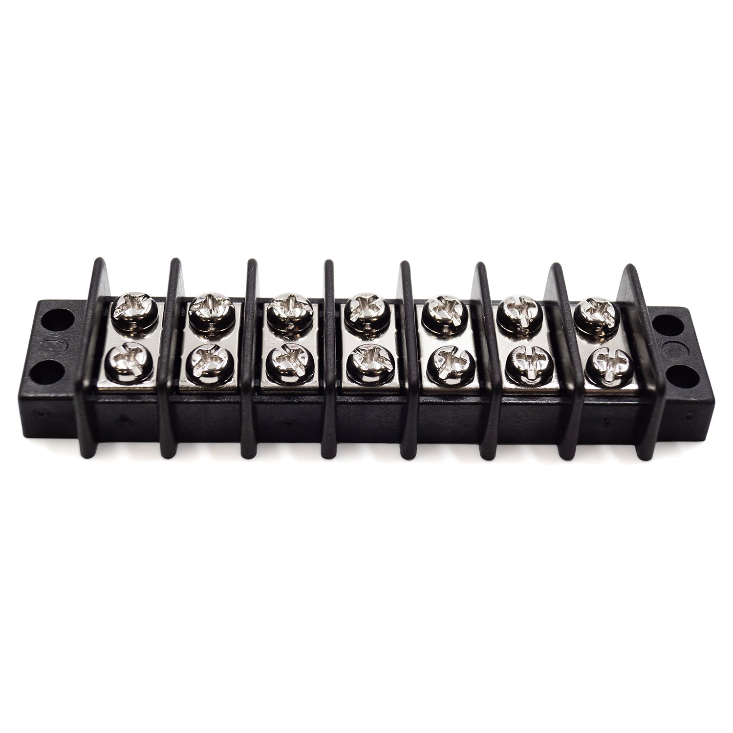 TB18-7P - Barrier Strip Terminal Block, Terminal Strip, 7 Pole, Double Row, 20A, 300V, UL Approved, 1 Piece