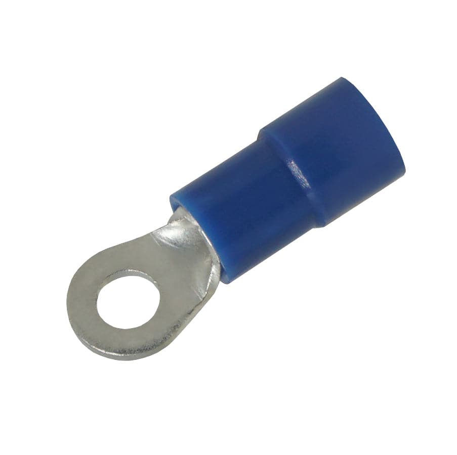 RVY2-32 - 16 a 14 AWG Molded PVC Con aislamiento de vinilo Terminales de anillo, Easy Entry, #4 Orificio, 100 piezas