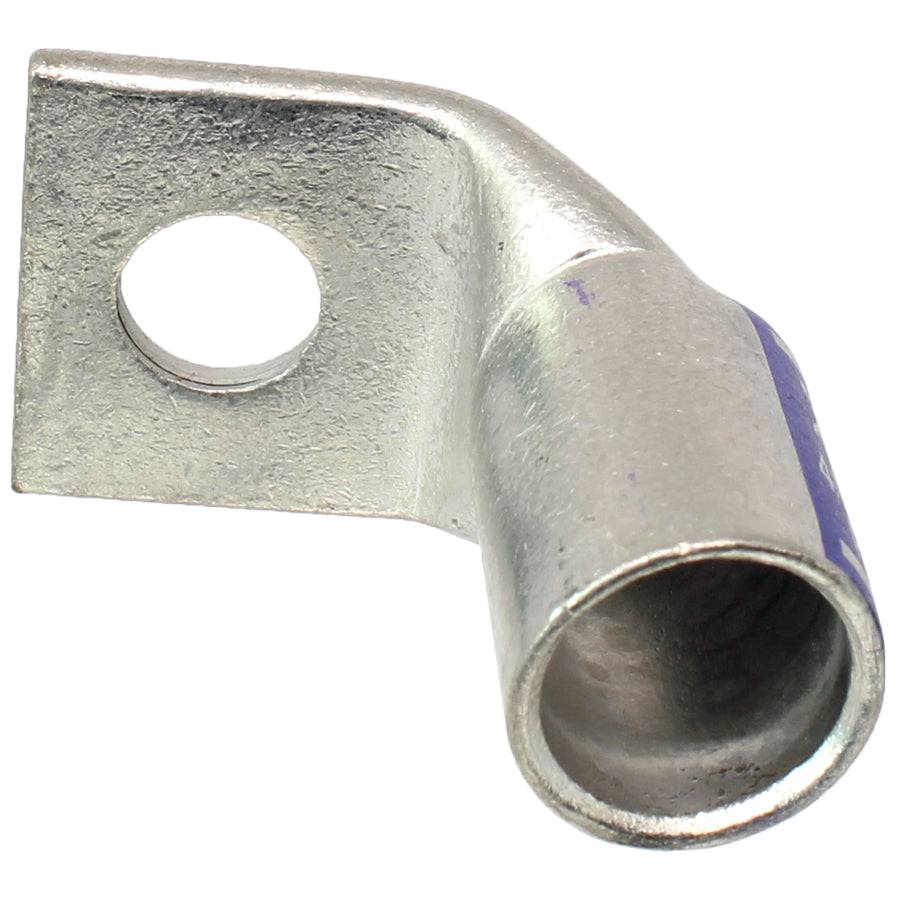 SBF4038 - 90 Degree Barril corto Terminal de compresión - 4/0 AWG - 3/8" Orificio