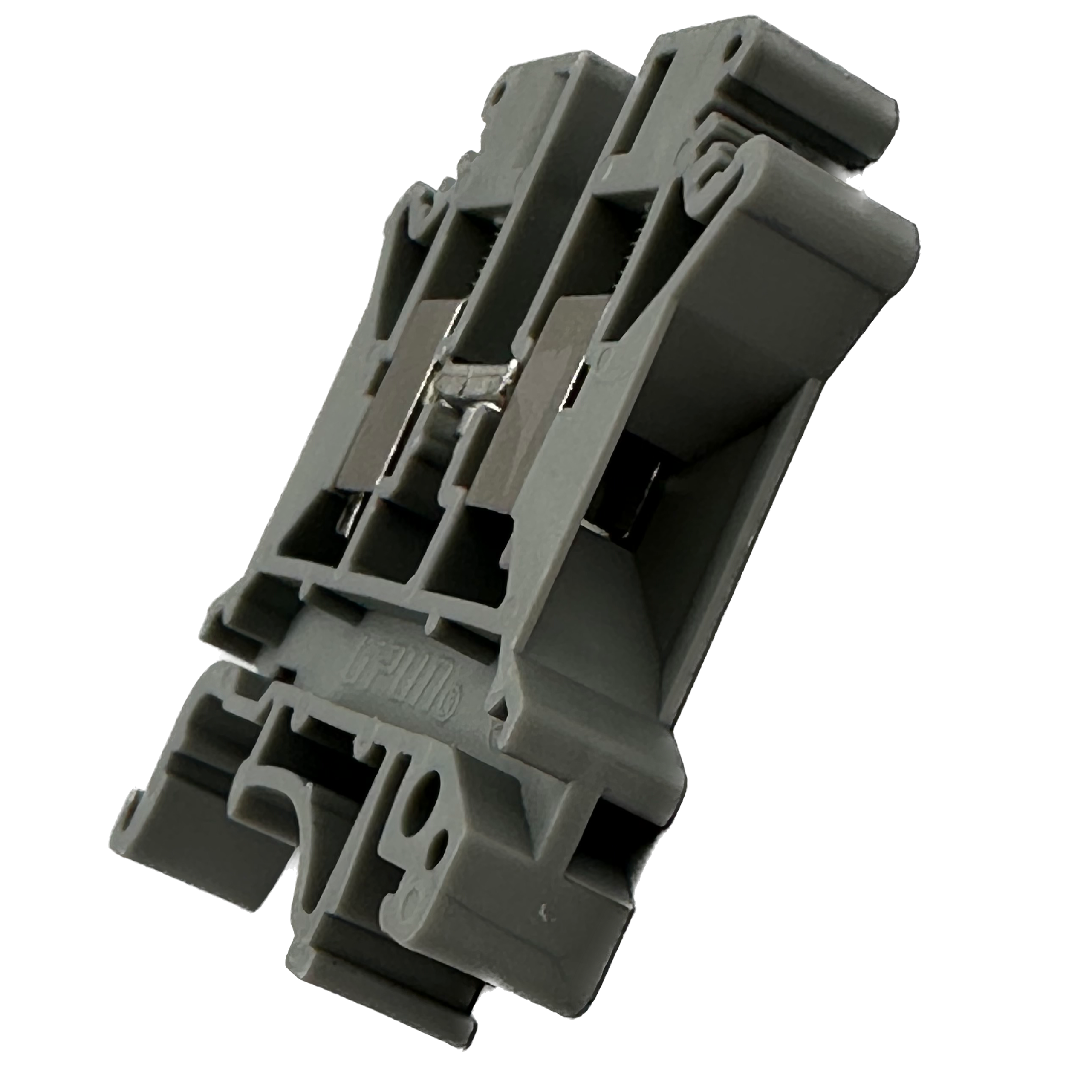 UKJ-6 - 24 a 8 AWG Screw Clamp, Feed-Thru, Terminal Block, 800v, UL Approved, Gris
