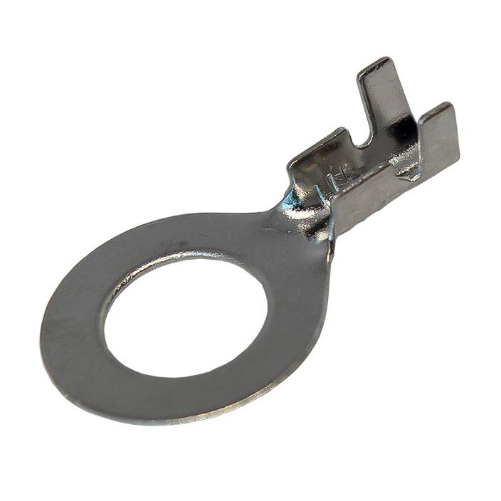 DJ431-8B-T - 18 a 16 AWG Terminales de anillo, 5/16" Orificio, Estañado Brass, Open Barrel, 100 piezas