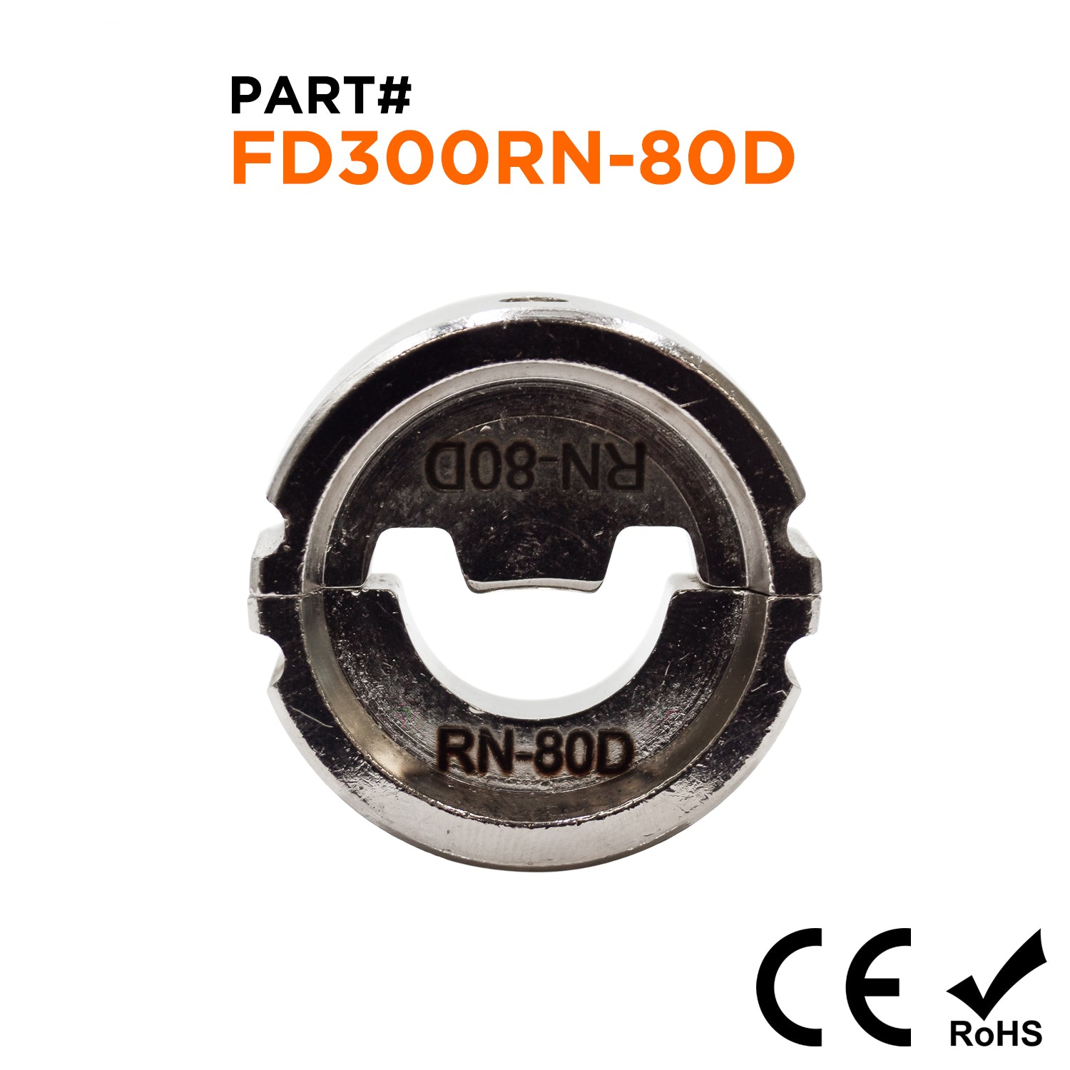 FD300RN-80D - 3/0 AWG Single Indent Crimping Matriz Juego para FD300K Crimping Machine, 1 pieza
