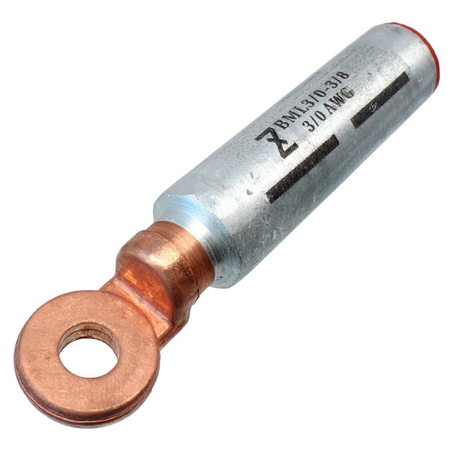 BML95-10 - 3/0 AWG Bi-metal Compression Lugs, 3/8" Orificio, 1 pieza