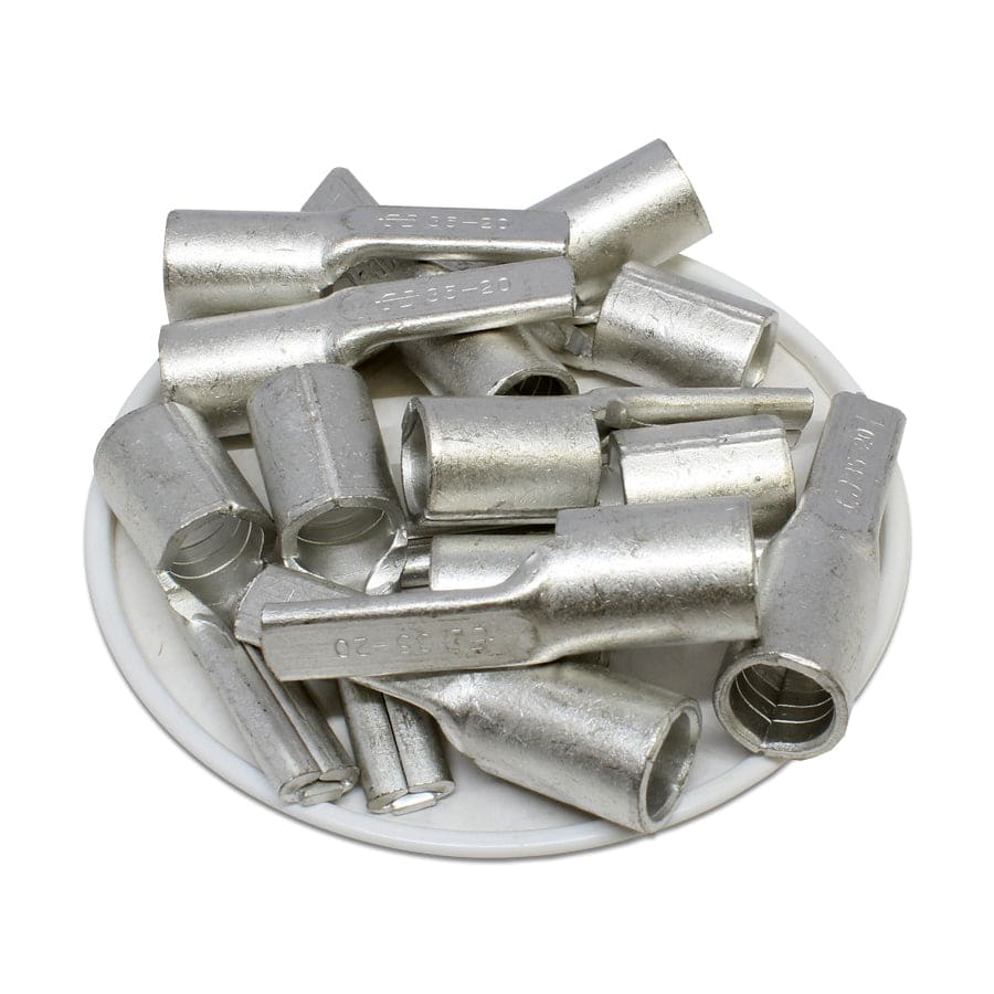 PTNB35-20 - 2 AWG Non Insulated Pin Terminals, 15/16" Pin, UL Recognized, 25 Pieces