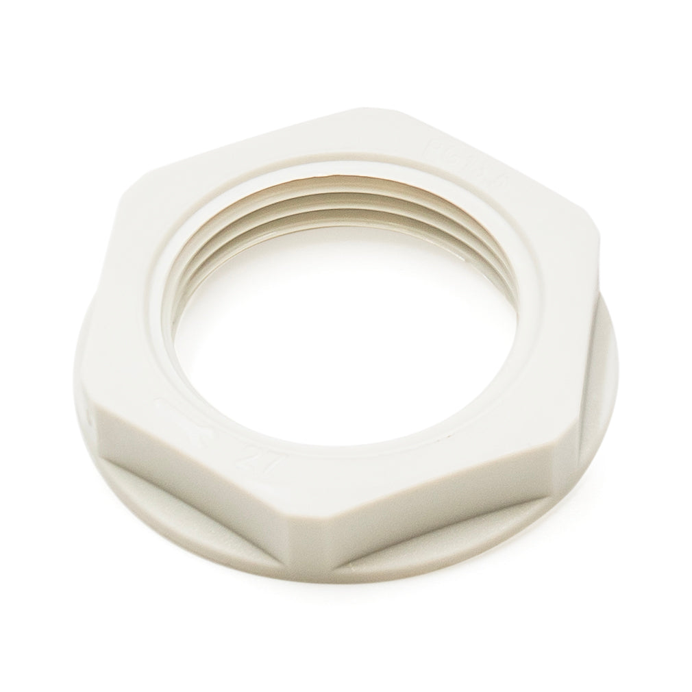 PG13 Thread Nylon Lock Nut for PG Cable Glands, Beige, UL Approved, 1 Piece - PG13BG-LN
