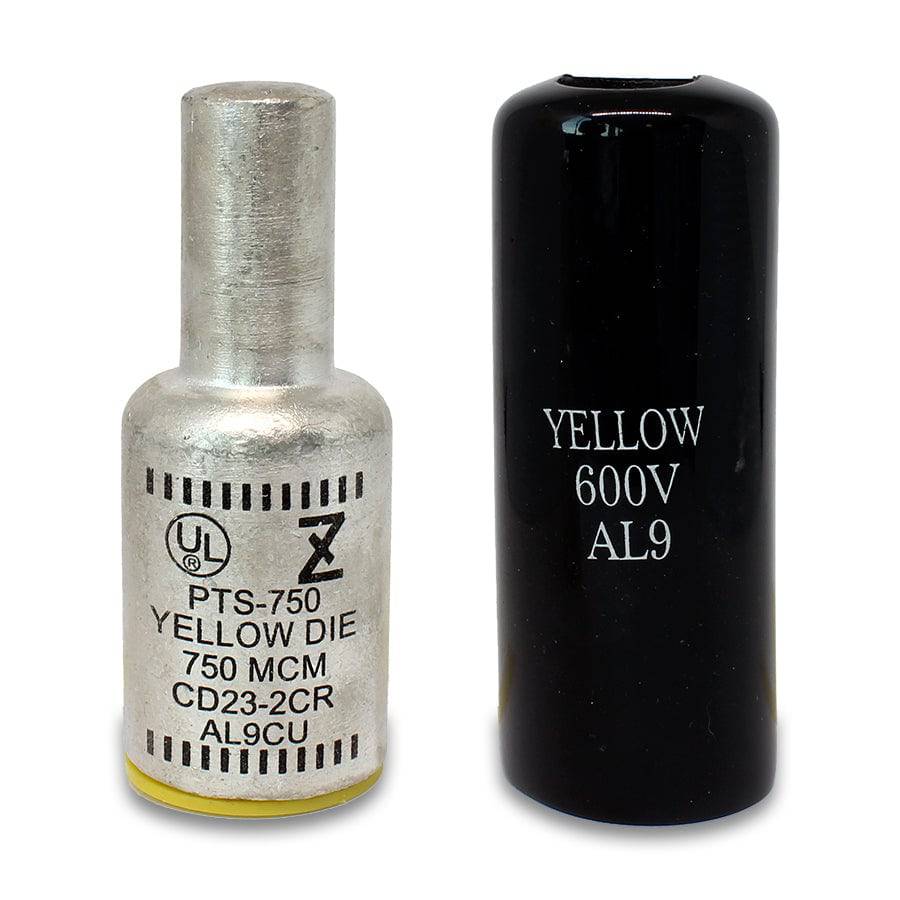 ZPTS750 - 750 MCM Aluminum Compression Pin Adapter, Amarillo, 1 pieza