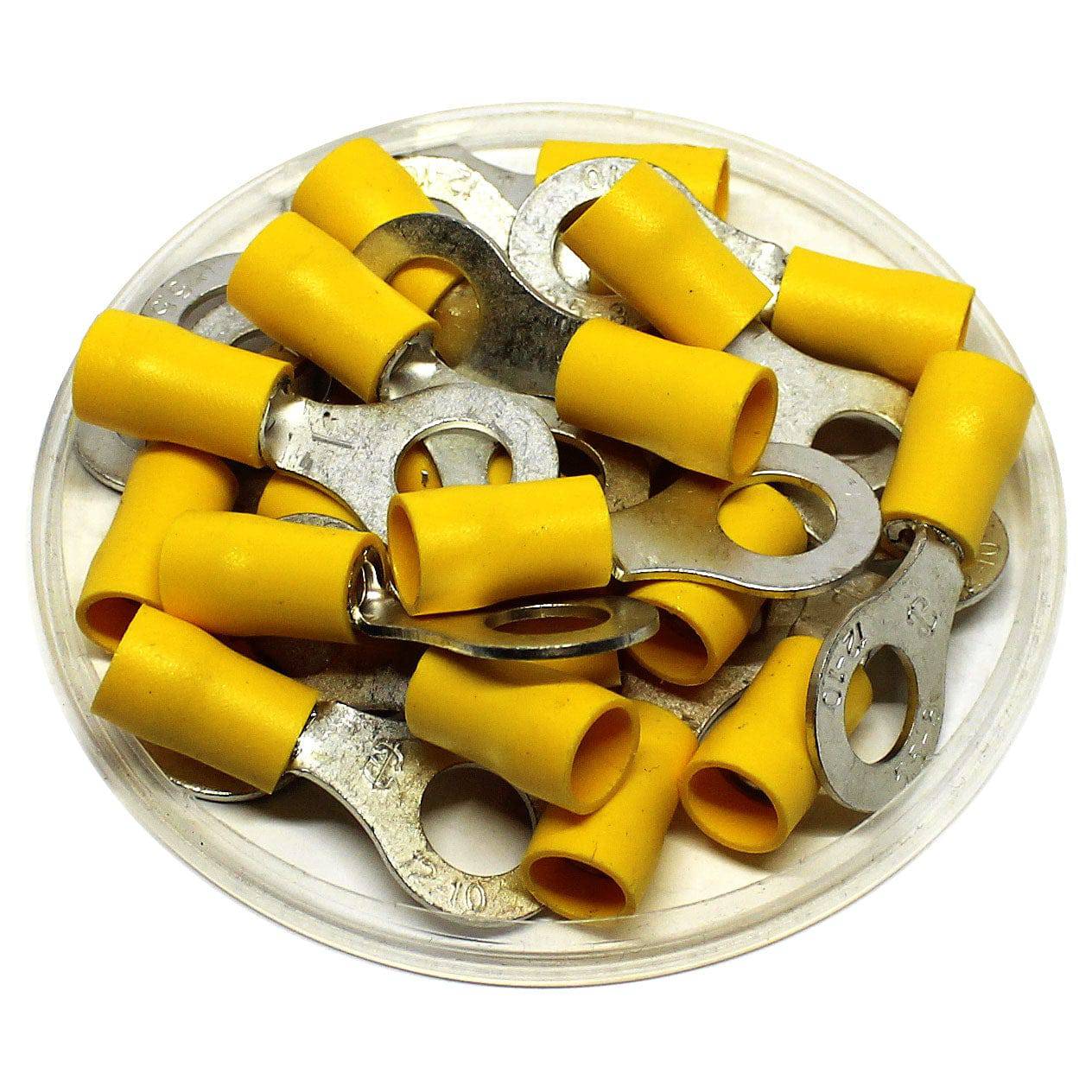 RD5-8 - Double Crimp Vinyl Insulated Ring Terminals - 12-10 AWG - 5/16" Stud