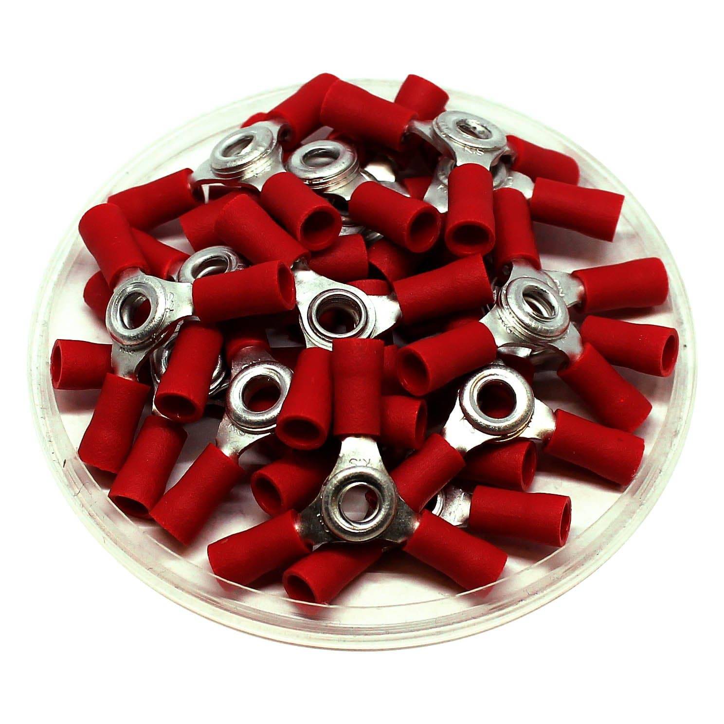 22 a 16 AWG 3-Way Splice Conectores, #8 Orificio, Vinyl PVC Insulated, 10 piezas - 3WCV1