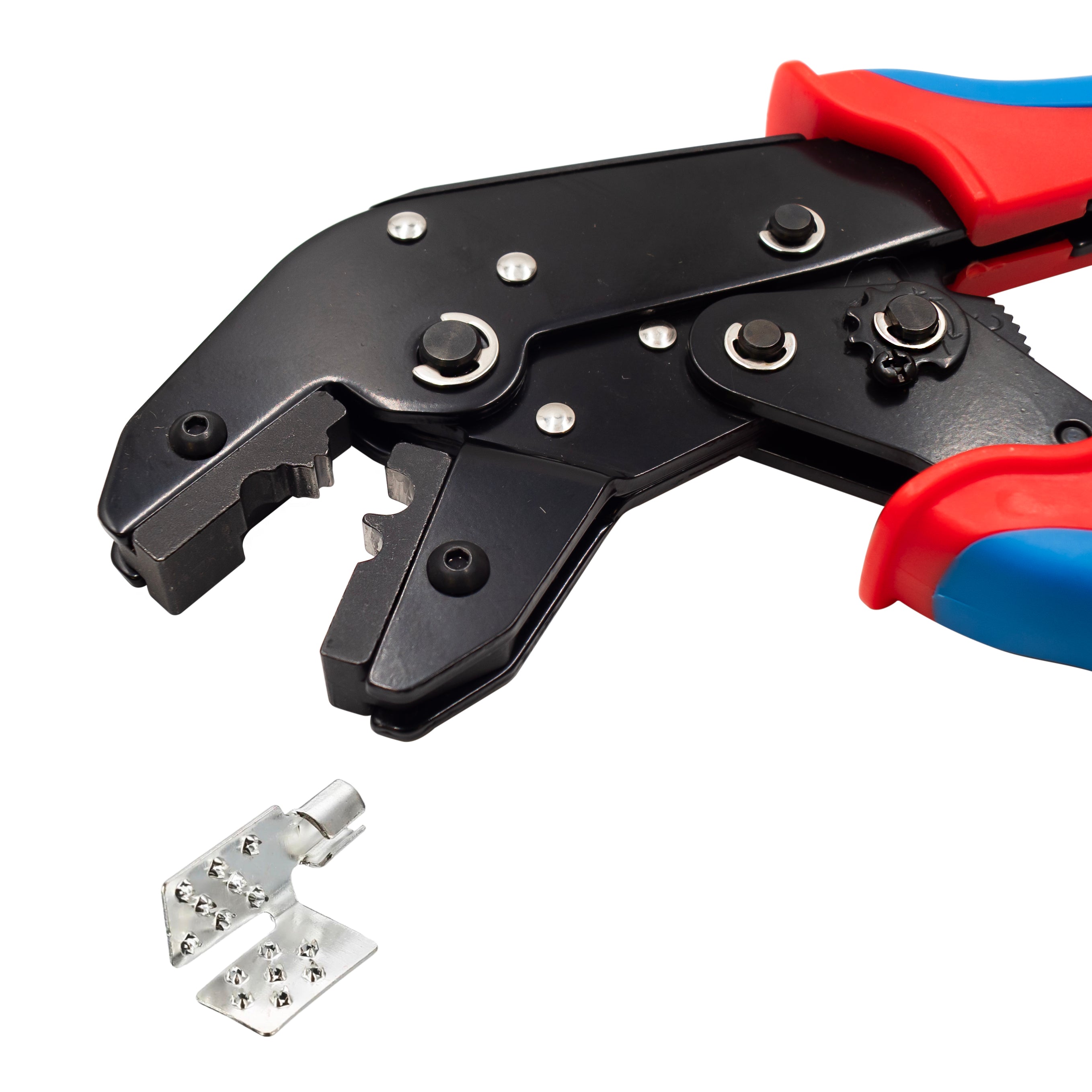 FD10019FL - 8 AWG Carbon Film Clamp Conectores Herramienta de crimpado, 1 pieza