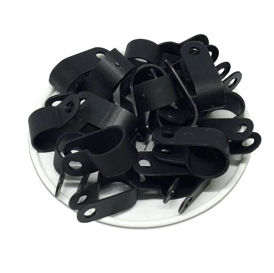 UC3B - De nailon Cable Abrazaderas, Color: Negro, Dimensions: 1/2" Bundle, #10 Orificio, 100 piezas