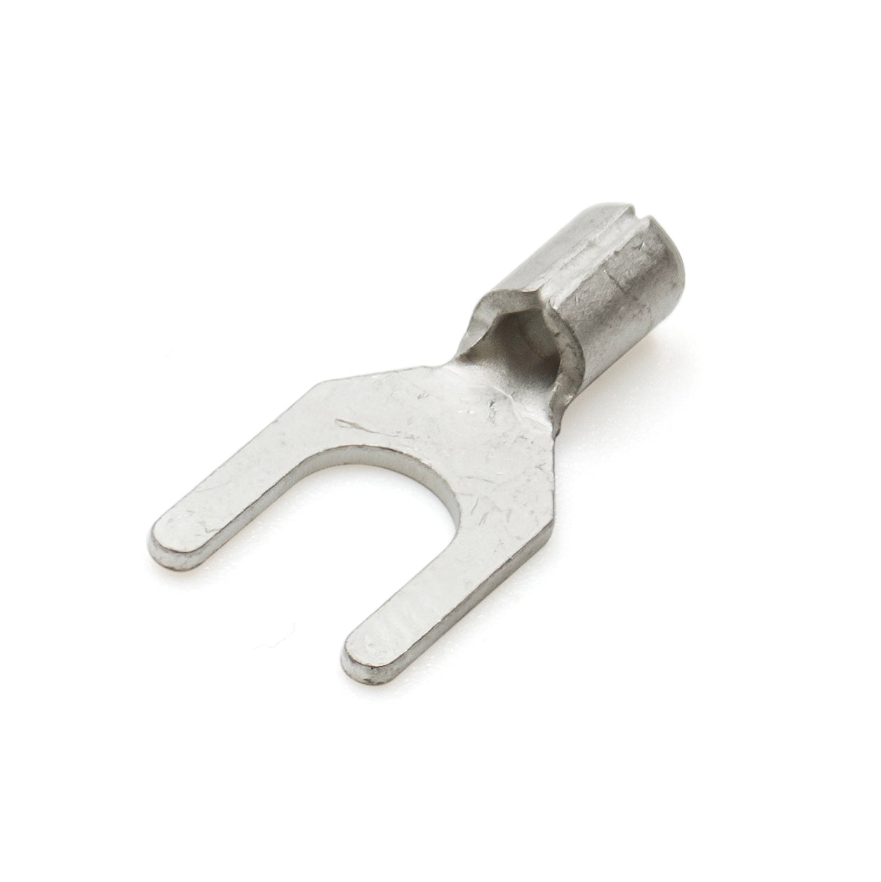 SNBM1-4 - 22 to 16 AWG Non Insulated Spade Terminals, #8 Stud, UL Recognized, 100 Pieces