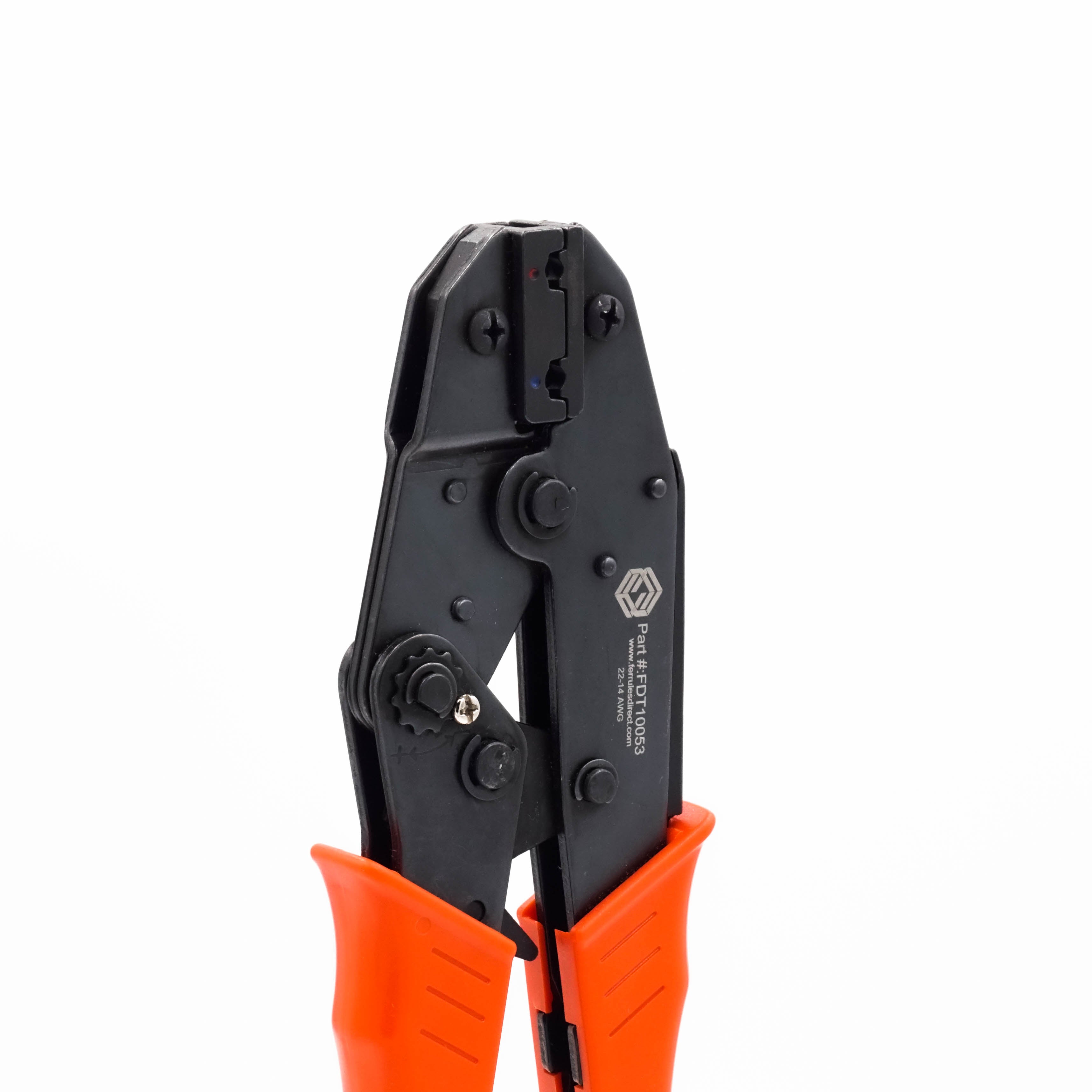 FDT10053 - 22 a 14 AWG Insulated Flag Terminal Herramienta de crimpado, Ratcheting, 1 pieza