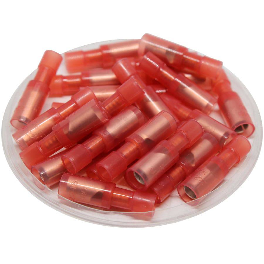 FRFNY1-180 - 22 a 16 AWG Totalmente aislados Conectores tipo bala, De nailon, Female, 100 piezas