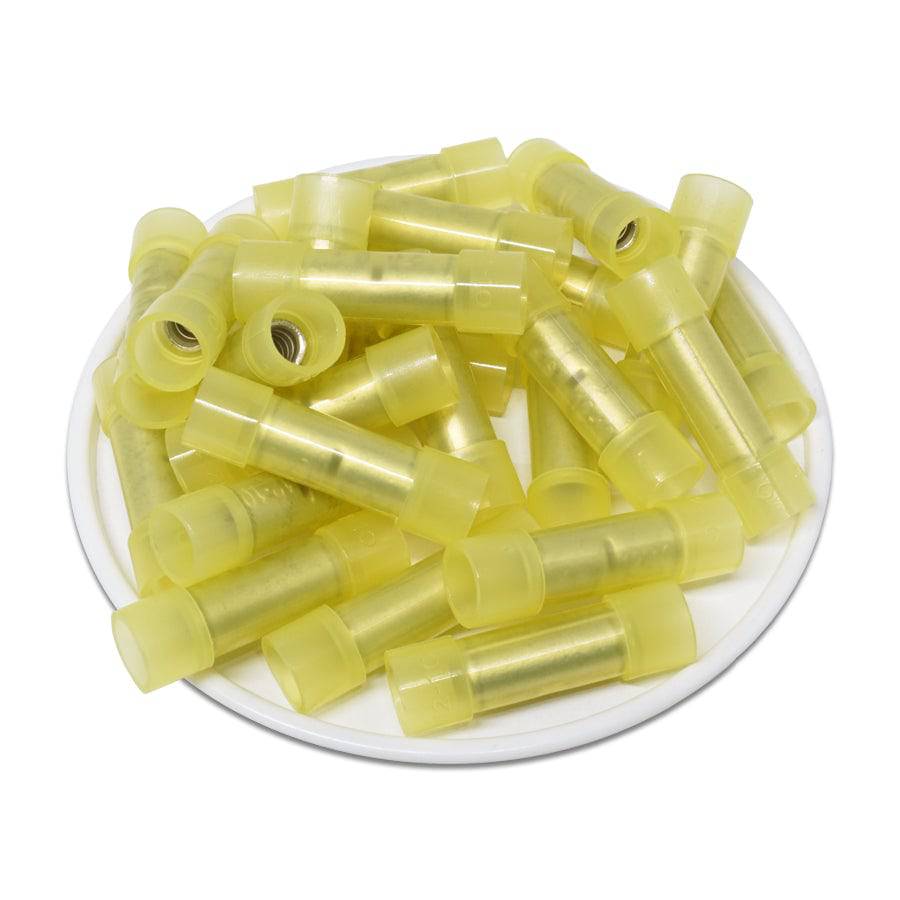 BNYF5 - 12 to 10 AWG Nylon Insulated Butt Splice Connectors, Flared, 50 Pieces