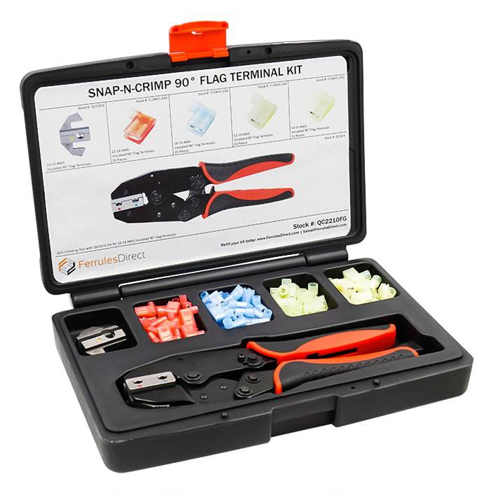 QC2210FG - 78-Piece Quick Change Insulated Flag Terminals Kit, 1 Kit