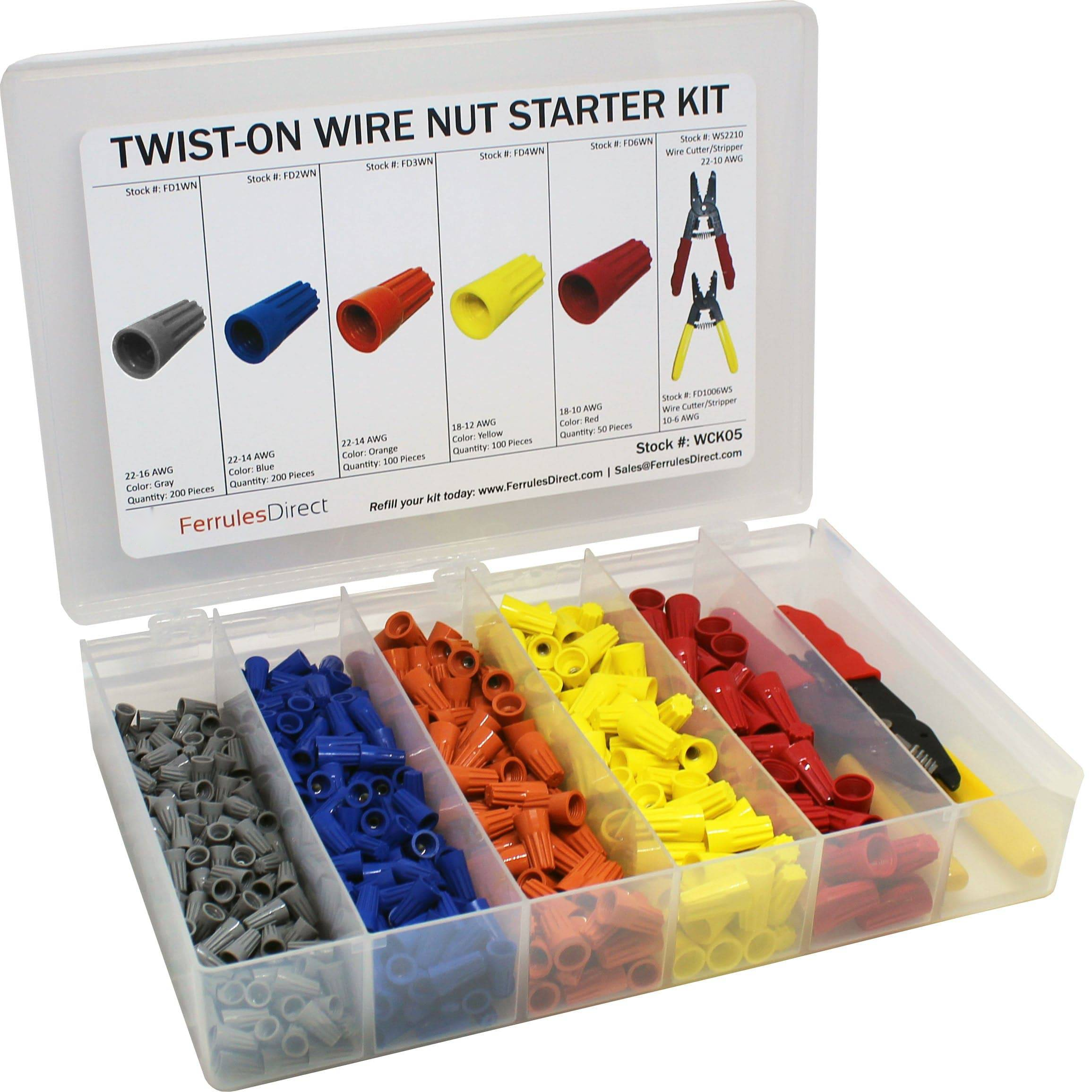 WCK05 - Conductor Cap Kit con Cutting y Stripping Tools