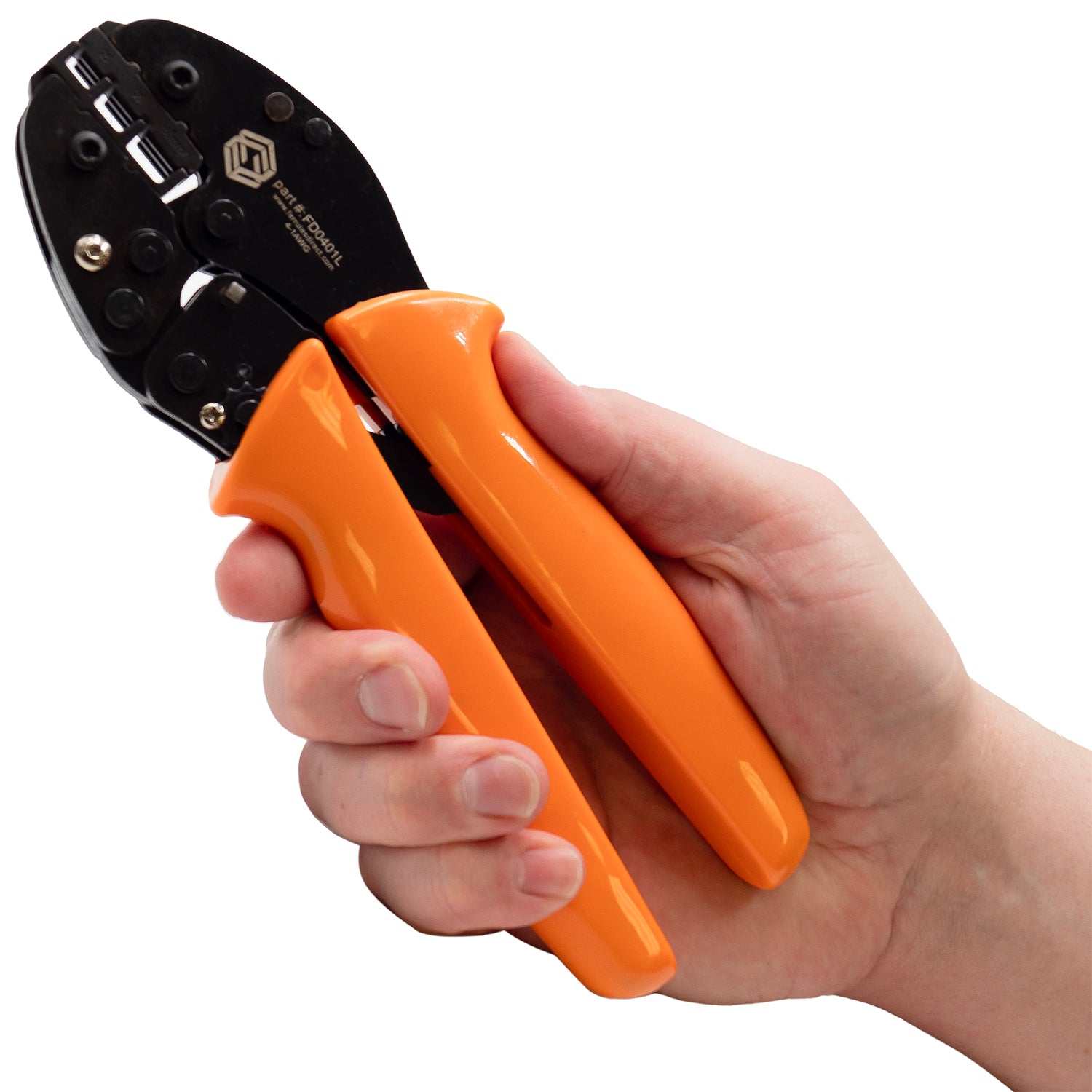 FD0401L - 4 to 1 AWG Wire Ferrules Crimping Tool, Heavy Duty, XL Length - 1 Piece